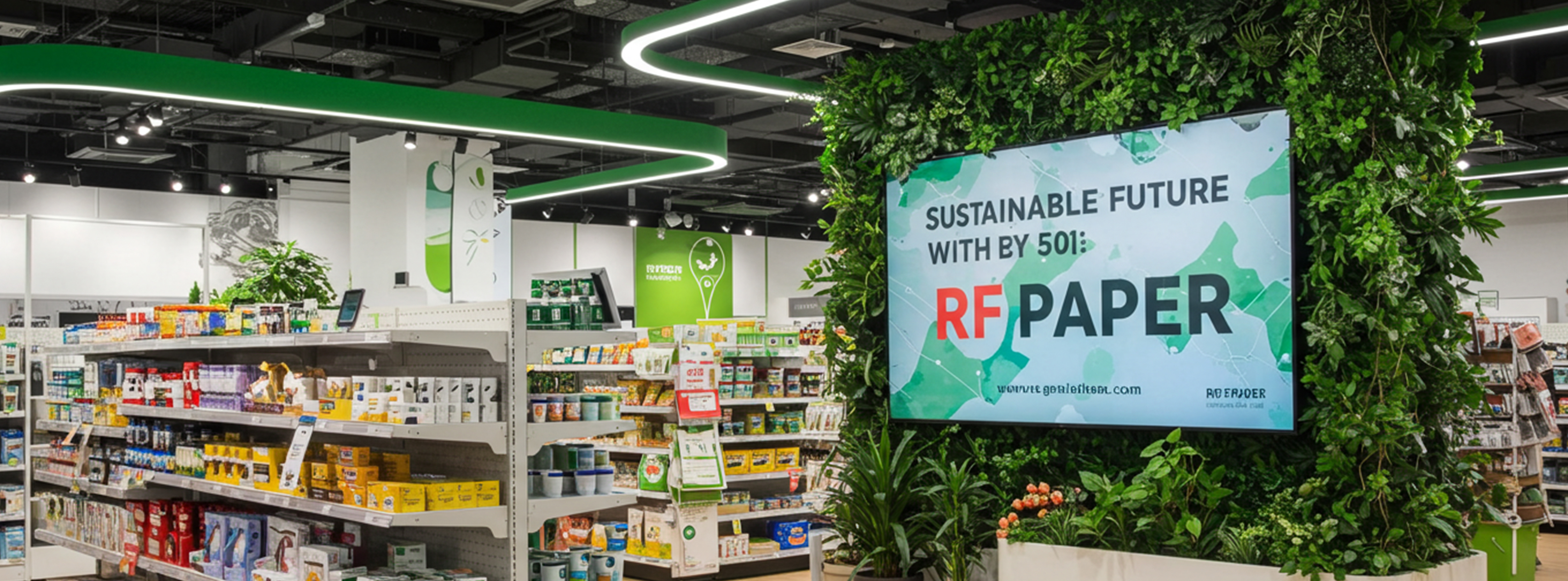 A Sustainable Future with RF Paper: Reduce Paper Waste with Electronic Shelf Labels